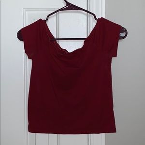 off the shoulder crop top